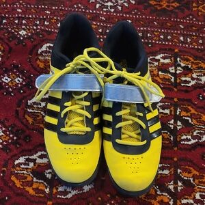 Adidas Mens Powerlift Sneakers in Yellow and Black Size 10.5